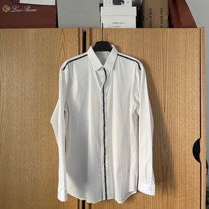 White Dior "Atelier" Button-Up Shirt